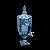 DISPENSER DE CRISTAL C/PÉ BRANDON AZUL 4l - Imagem 1