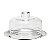 PRATO P/QUEIJO DE AÇO INOX C/TAMPA DE VIDRO ELEGANCE 23CM - Imagem 1