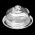 PRATO P/QUEIJO DE AÇO INOX C/TAMPA DE VIDRO ELEGANCE 19CM - Imagem 4