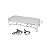 RECHAUD RETÂNGULAR AÇO INOX C/2 QUEIMADORES E CHAPA REFRATÁRIA 50X25,5cm - Imagem 3