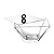 BALEIRO DE VIDRO C/TAMPA DE AÇO INOX VENEZA 14X8,5CM - Imagem 3