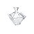 BOMBONIERE DE CRISTAL C/TAMPA BLOB ÂMBAR 10,5X12,5CM - Imagem 2