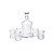 CJ 7 PC 1 GARRAFA DE WHISKY 550ml E 6 COPOS DE CRISTAL 240ml - Imagem 4