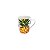 CANECA DE PORCELANA  PINEAPPLE 330ML - Imagem 1