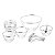 CJ 13PC P/SOBREMESA DE AÇO INOX PLANET 23CM - Imagem 2