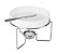 CJ 3PC RECHAUD QUEIJO BRIE CERAMICA FACA AÇO INOX - Imagem 1