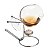 AQUECEDOR DE AÇO INOX P/COGNAC C/TAÇA DE CRISTAL BALLS 14CM - Imagem 2