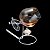 AQUECEDOR DE AÇO INOX P/COGNAC C/TAÇA DE CRISTAL BALLS 14CM - Imagem 3