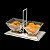 PETISQUEIRA DUPLA DE AÇO INOX TORCELLO 25X14X17,5CM - Imagem 4