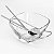 SALADEIRA DE VIDRO C/BASE E TALHERES DE AÇO INOX FENICE 24CM - Imagem 2