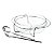 SALADEIRA DE VIDRO C/BASE E TALHERES DE AÇO INOX LYON 25CM - Imagem 1