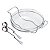 SALADEIRA DE VIDRO C/BASE E TALHERES DE AÇO INOX LILLE 35CM - Imagem 1
