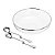 SALADEIRA DE VIDRO C/ARO E TALHERES DE AÇO INOX NICE 35CM - Imagem 2