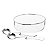 SALADEIRA DE VIDRO C/ARO E TALHERES DE AÇO INOX DIJON 25CM - Imagem 2