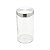 CJ 3 PORTA MANTIMENTOS VIDRO TAMPA AÇO REDOND1,7L/1,3L/880ML - Imagem 4