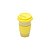 COPO DE PORCELANA C/TAMPA E LUVA DE SILICONE COLORS 400ML - Imagem 1