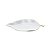 PRATO DECORATIVO DE CERAMICA WHITE LEAF 20,7X9,5X2,5CM - Imagem 1