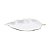 PRATO DECORATIVO DE CERAMICA WHITE LEAF 25,7X11,7X2,7CM - Imagem 1