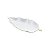 PRATO DECORATIVO DE CERAMICA WHITE LEAF 25,7X11,7X2,7CM - Imagem 2