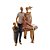 FIGURA DECORATIVA RESINA FAMÍLIA 17x9x23cm - Imagem 1