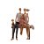 FIGURA DECORATIVA RESINA FAMÍLIA 17x9x23cm - Imagem 3