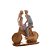 FIGURA DECORATIVA RESINA CASAL 21x9x25cm - Imagem 1