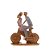 FIGURA DECORATIVA RESINA CASAL 21x9x25cm - Imagem 3
