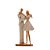 FIGURA DECORATIVA RESINA FAMÍLIA BRANCO 9x6x20cm - Imagem 2