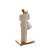 FIGURA DECORATIVA RESINA FAMÍLIA BRANCO 9x7x20cm - Imagem 2