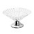FRUTEIRA DE CRISTAL C/PÉ DE AÇO INOX GEOMÉTRICO 34,5X18CM - Imagem 2