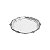 BANDEJA DE LATÃO PRATEADO 22,5X2cm - Imagem 2