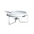 RECHAUD P/QUEIJO BRIE DE AÇO INOX C/FACA 27CM - Imagem 1
