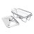 RECHAUD ARAMADO C/REFRATÁRIO E TAMPA DE AÇO INOX 37X23CM - Imagem 3