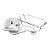 RECHAUD ARAMADO C/REFRATÁRIO E TAMPA DE AÇO INOX 37X23CM - Imagem 4