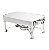 RECHAUD DE AÇO INOX C/CHAPA DE ALUMÍNIO MANHATTAN 37X23CM - Imagem 3