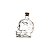 GARRAFA DE VIDRO COM DESENHO DE CRÂNIO 750ML - Imagem 3