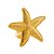 CJ 4 ANÉIS P/GUARDANAPO ZINCO ESTRELA DO MAR DOURADO 6x6x4cm - Imagem 1
