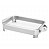 SUPORTE DE AÇO INOX C/REFRATÁRIO S/TAMPA MANHATTAN 34X21CM - Imagem 1