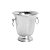 BALDE DE LATÃO P/VINHO HAMMERED PRATEADO 23,5X22X23cm - Imagem 2