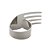 CJ 4 ANÉIS P/GUARDANAPOS METAL GARFO PRATEADO 7x3x4cm - Imagem 3