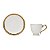 JG 6 XÍCARAS CAFÉ COM PIRES DE PORCELANA PADDY 90 ML - Imagem 3
