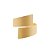 CJ 4 ANÉIS P/GUARDANAPOS METAL DOURADO 5x4x5cm - Imagem 2
