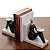 SUPORTE DE CERÂMICA P/LIVROS C/PORTA VELAS BLACK/WHITE 18cm - Imagem 4