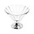FRUTEIRA DE VIDRO C/PÉ DE AÇO INOX DOGE 26X20CM - Imagem 2