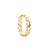 CJ 4 ANÉIS P/GUARDANAPOS ZINCO CORAÇÃO DOURADO 5x1x4cm - Imagem 2