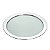 BANDEJA DE AÇO INOX C/VIDRO BRANCO GARÇOM 36CM - Imagem 1
