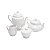 CJ 4PC P/CHÁ E CAFÉ DE PORCELANA DURABLE PORCELAINA - Imagem 2