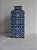 POTICHE DECORATIVO PORCELANA AZUL/BRANCO 15x33cm - Imagem 1