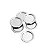 JG 6PC PORTA COPO DE AÇO INOX FRIEZE 12,5CM - Imagem 1