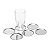 JG 6PC PORTA COPO DE AÇO INOX ELEGANCE 9CM - Imagem 1